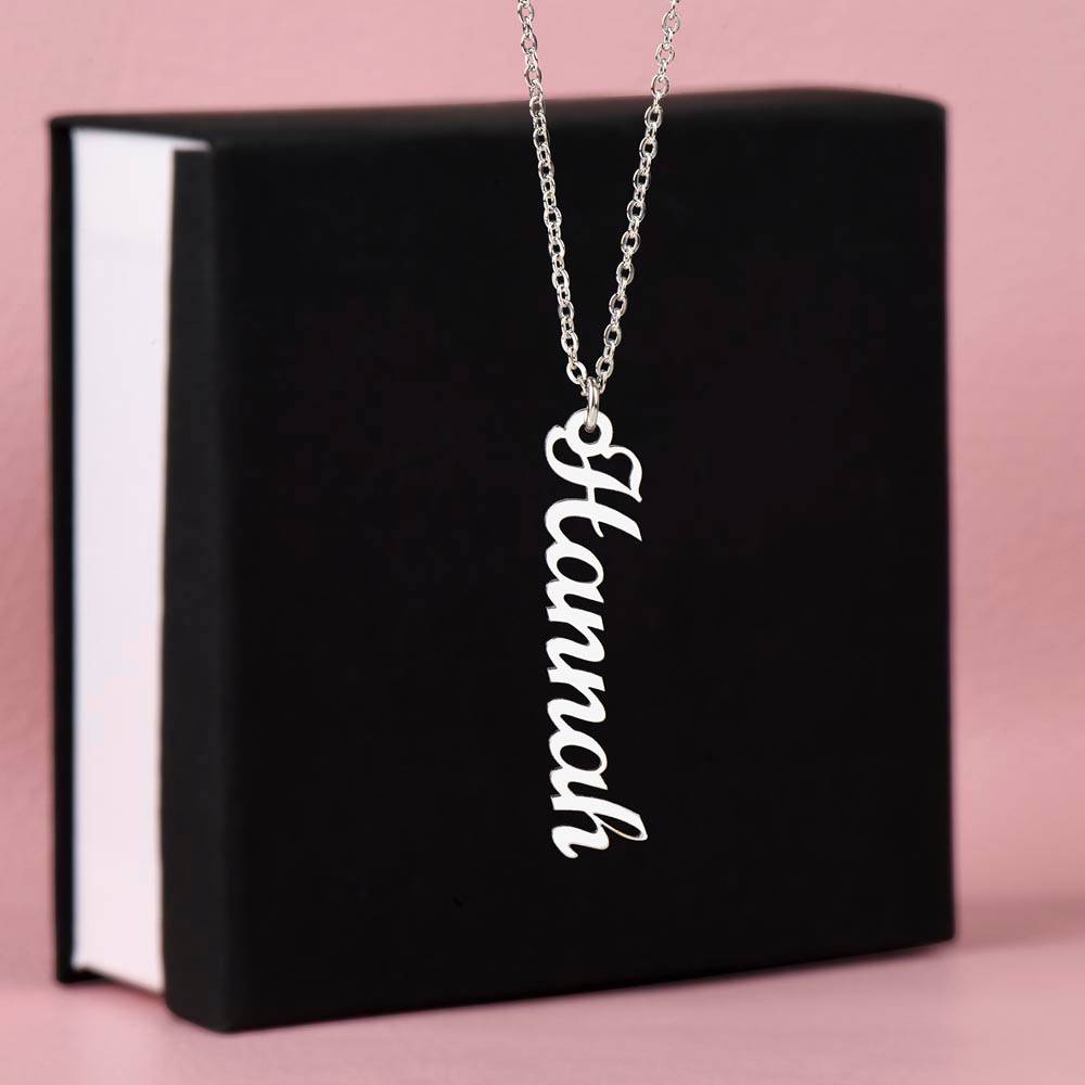 Personalized Vertical Name Necklace To The Best In Class