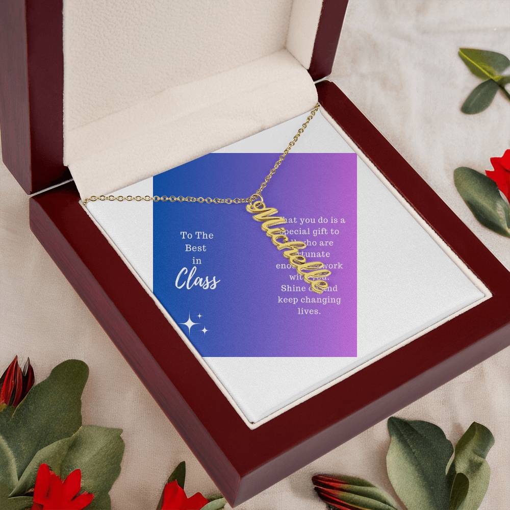 Personalized Vertical Name Necklace To The Best In Class