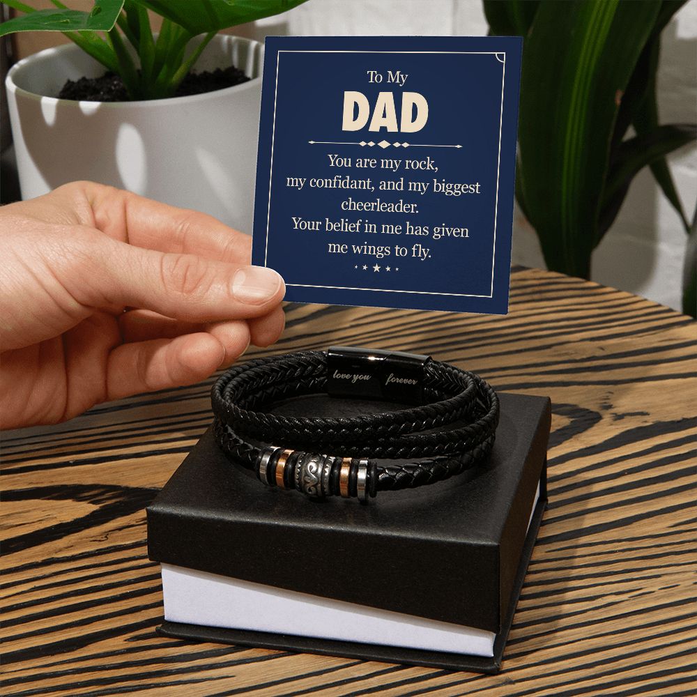 Men's "Love You Forever" Bracelet for Dad