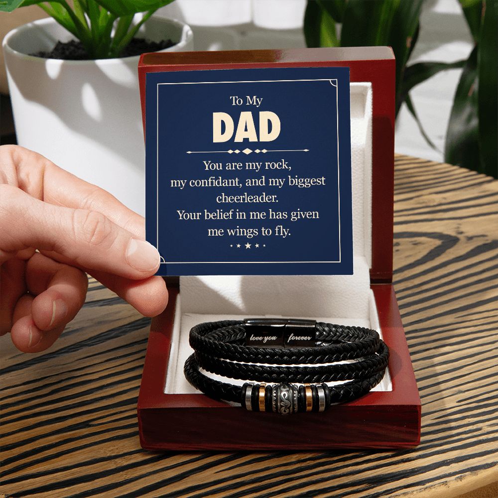 Men's "Love You Forever" Bracelet for Dad